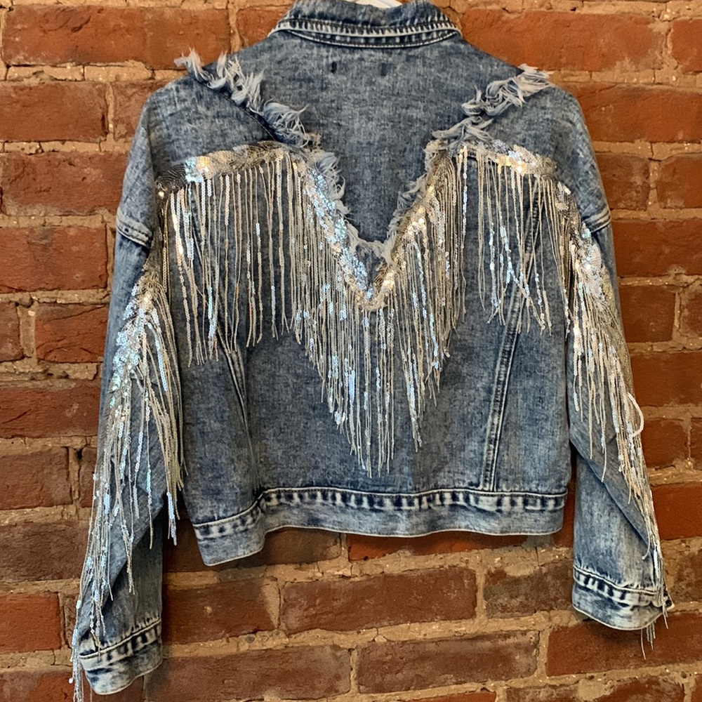 Shein Distressed Jean Jacket